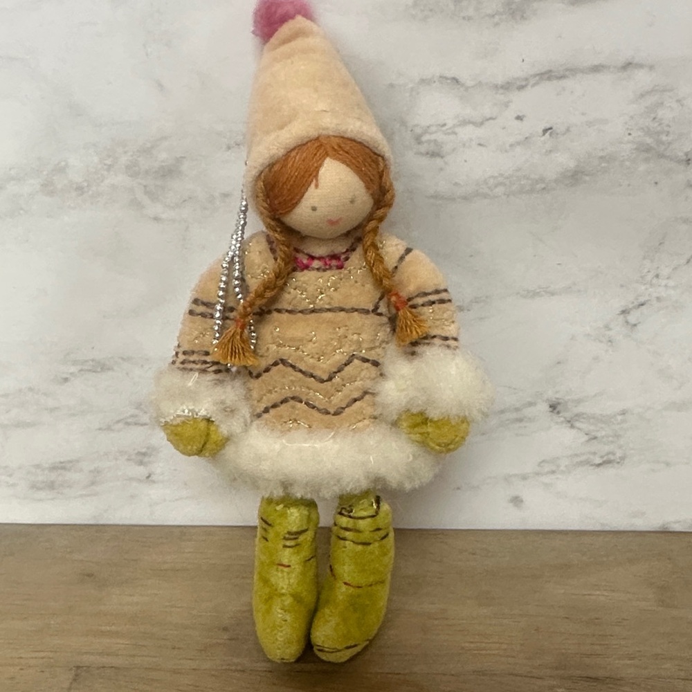 Y2K Anthropologie Handmade Plush Ornament